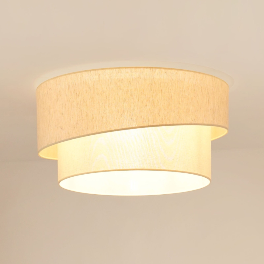 Brilagi - Taklampa SHINE 1xE27/15W/230V diameter 50 cm grädde