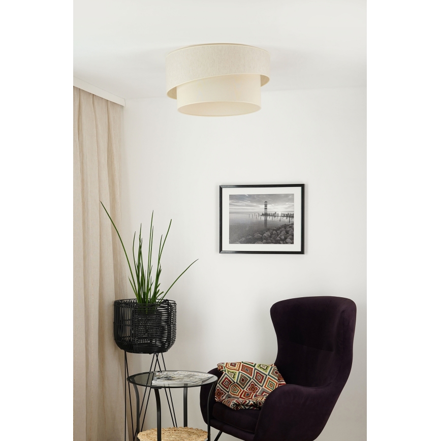 Brilagi - Taklampa SHINE 1xE27/15W/230V diameter 50 cm grädde