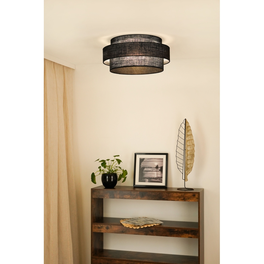 Brilagi - Taklampa SPACE YUTE LED/12W/230V diameter 50 cm 3000K/4000K/6400K svart