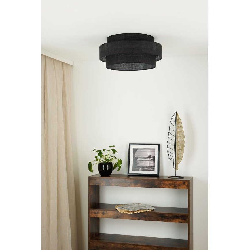Brilagi - Taklampa SPACE YUTE LED/12W/230V diameter 50 cm 3000K/4000K/6400K svart