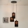 Brilagi - Taklampa TUBES 3xE27/15W/230V svart