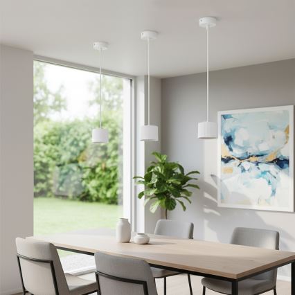 Brilagi - Takpendel med vajer STRIPY 1xGX53/15W/230V vit