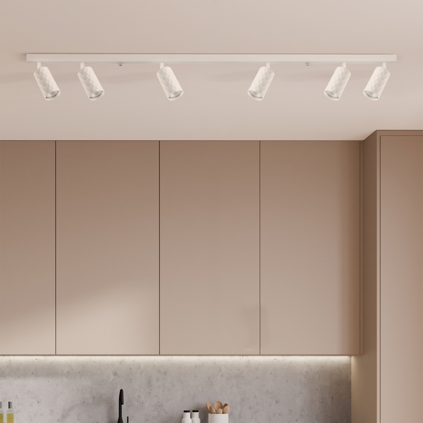 Brilagi - Takspot SELE DIAMANT 6xGU10/30W/230V vit