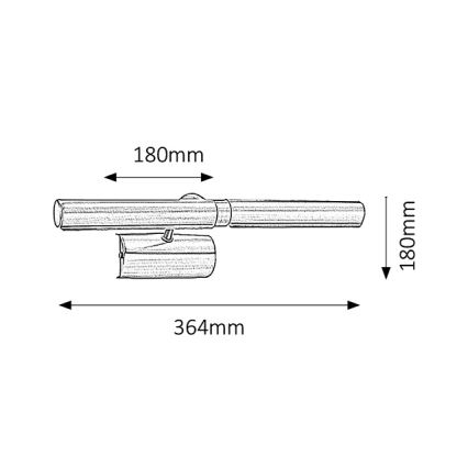 Brilagi - tavelbelysning DANAE 2xE14/40W/230V vit