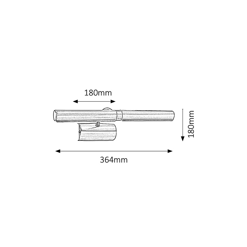 Brilagi - tavelbelysning DANAE 2xE14/40W/230V vit
