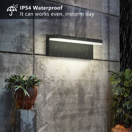 Brilagi - TESSI LED utomhusvägglampa 10W/230V svart IP54