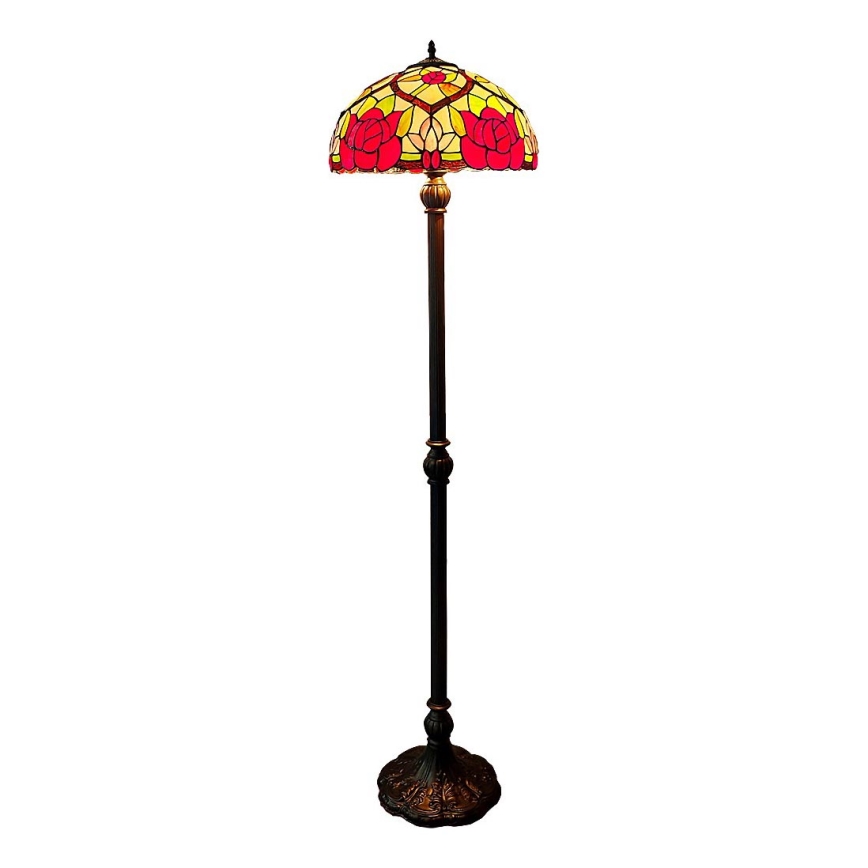 Brilagi - Tiffany-golvlampa GARLAN, 2xE27/60W/230V