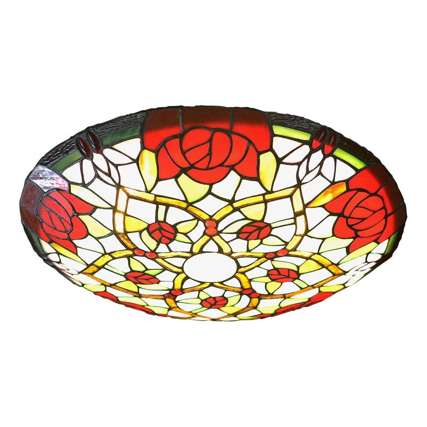 Brilagi - Tiffany-inspirerad taklampa GARLAN 2xE27/60W/230V