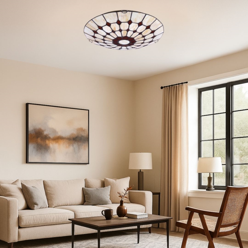 Brilagi - Tiffany-stil taklampa DORAN 2xE27/60W/230V