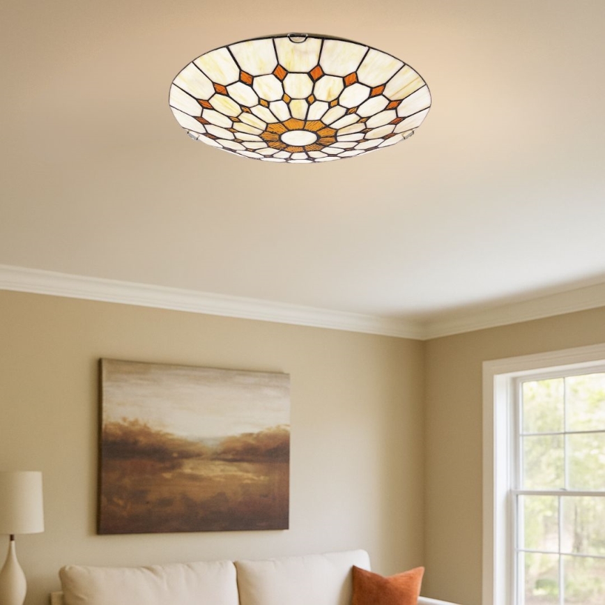 Brilagi - Tiffany-stil taklampa DORAN 2xE27/60W/230V