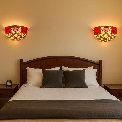 Brilagi - Tiffany-vägglampa i glasmosaik GARLAN 1xE14/40W/230V
