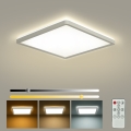 Brilagi - ULTRA SLIM dimbar LED-takarmatur 18W/230V 2700-6500K 30x30 cm vit + fjärrkontroll