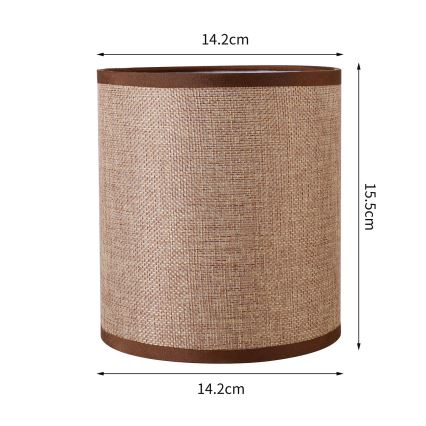 Brilagi - Universal lampskärm NUBILA E27 15,5x14 cm brun