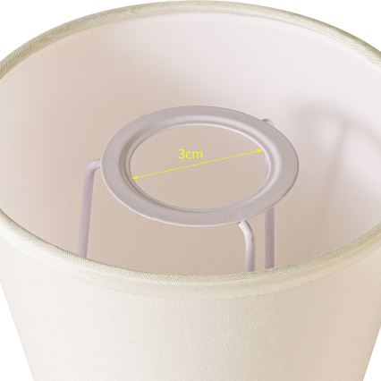 Brilagi - Universal lampskärm NUBILA E27 13x9 cm grädde