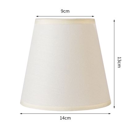 Brilagi - Universal lampskärm NUBILA E27 13x9 cm grädde