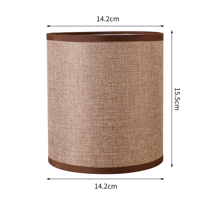Brilagi - Universal lampskärm NUBILA E27 15,5x14 cm brun