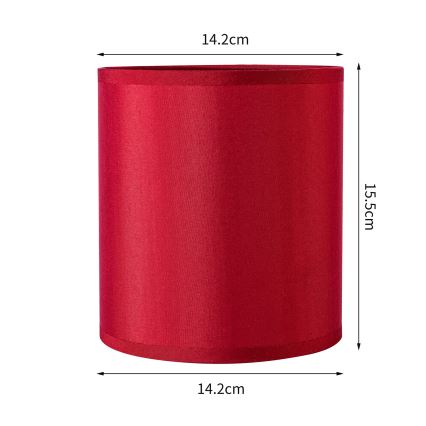 Brilagi - Universal lampskärm NUBILA E27 15,5x14 cm Pompejan röd