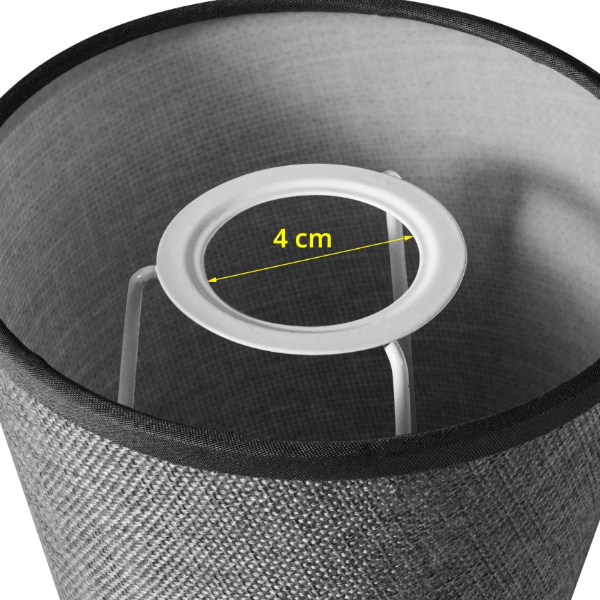 Brilagi - Universell lampskärm NUBILA E27 13x9 cm grå