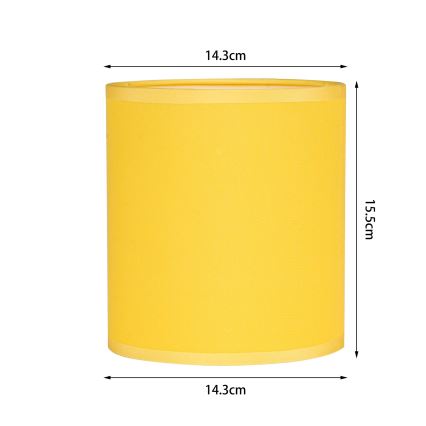 Brilagi - Universell lampskärm NUBILA E27 15,5x14 cm gul