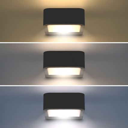 Brilagi - LED vägglampa för utomhusbruk BARI LED/7W/230V 3000/4000/6000K antracit IP54