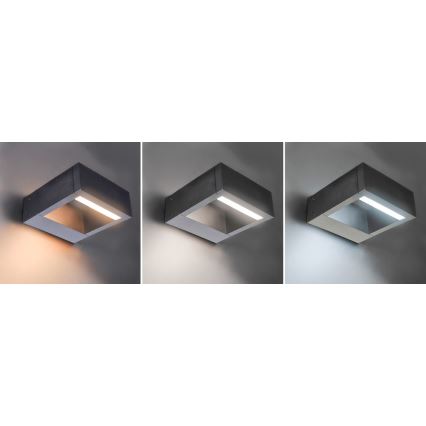 Brilagi - LED vägglampa för utomhusbruk RAGUSA LED/7W/230V 3000/4000/6000K antracit IP54