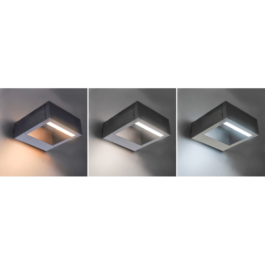 Brilagi - LED vägglampa för utomhusbruk RAGUSA LED/7W/230V 3000/4000/6000K antracit IP54