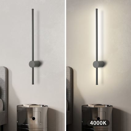 Brilagi - AURA LED utomhusväggarmatur 12W/230V 4000K IP54 65 cm antracit CRI 90