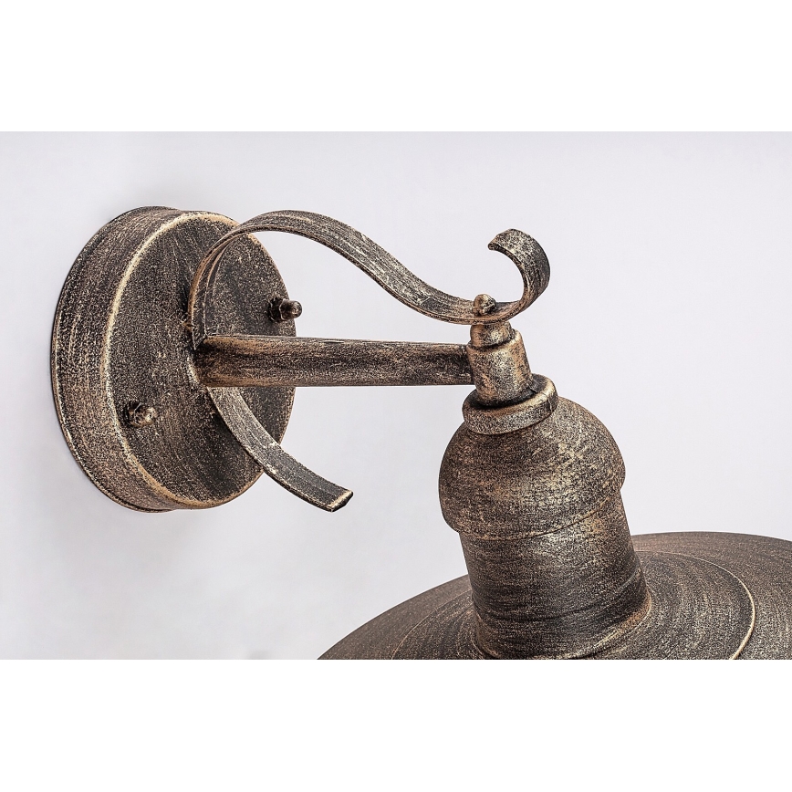 Brilagi - Utomhus väggarmatur MOLDE 1xE27/60W/230V IP44 brons/patina