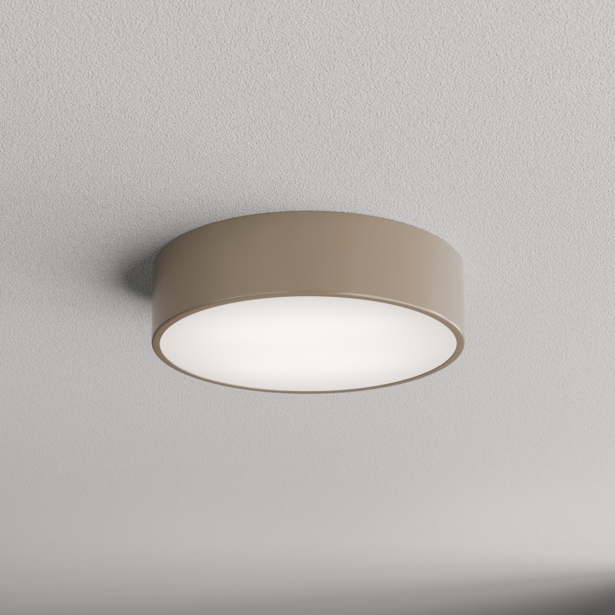 Brilagi - Taklampa för utomhusbruk med sensor CLARE 2xE27/48W/230V diameter 30 cm IP54 beige
