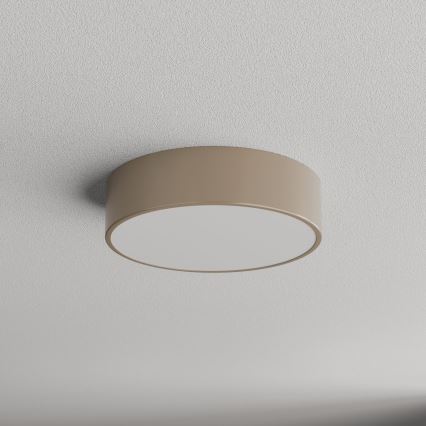 Brilagi - Taklampa för utomhusbruk med sensor CLARE 2xE27/48W/230V diameter 30 cm IP54 beige