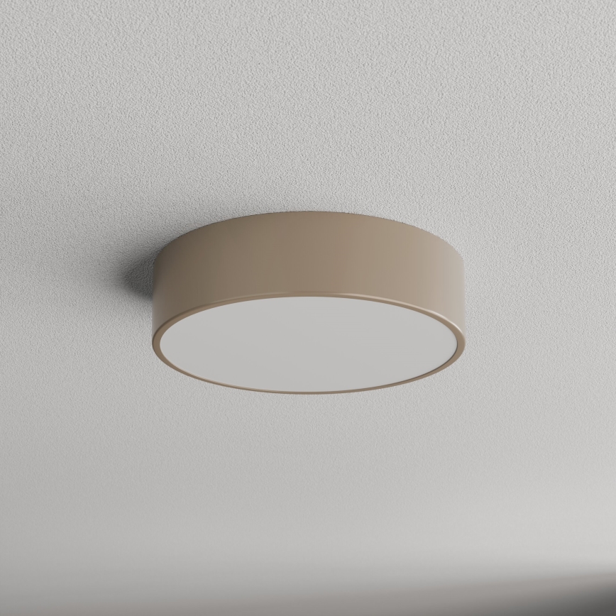 Brilagi - Taklampa för utomhusbruk med sensor CLARE 2xE27/48W/230V diameter 30 cm IP54 beige