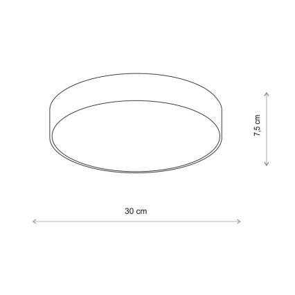 Brilagi - Taklampa för utomhusbruk med sensor CLARE 2xE27/48W/230V diameter 30 cm IP54 beige