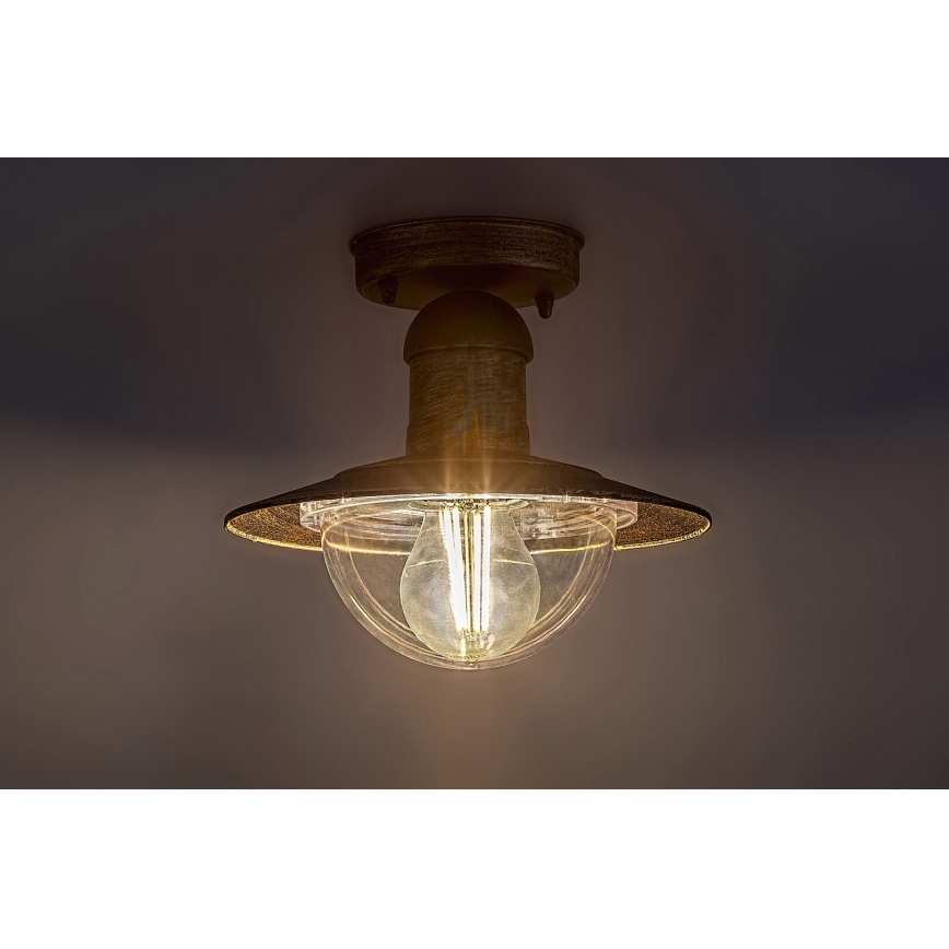 Brilagi - Utomhustaklampa MOLDE 1xE27/60W IP44 brons/patina