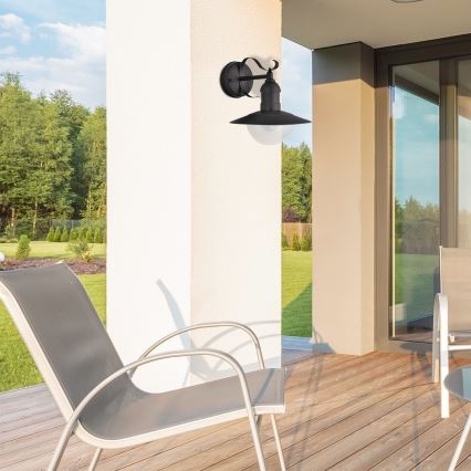 Brilagi - Utomhusvägglampa MOLDE 1xE27/60W/230V IP44 svart