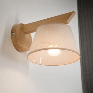 Brilagi - Vägglampa ANTHONY 1xE14/40W/230V ek/beige