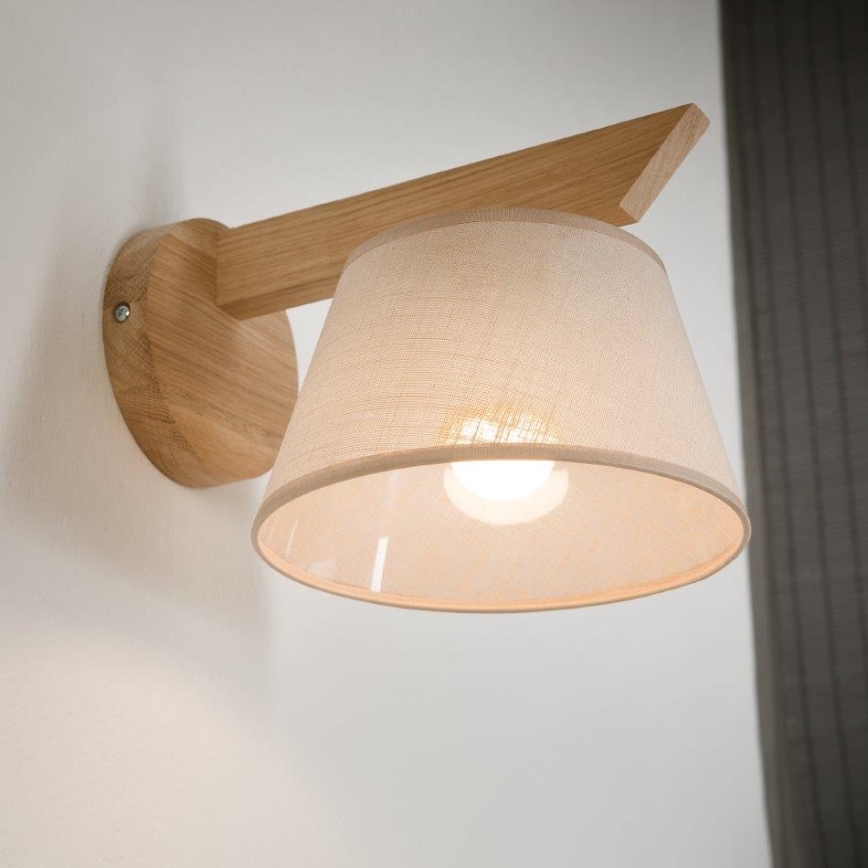Brilagi - Vägglampa ANTHONY 1xE14/40W/230V ek/beige