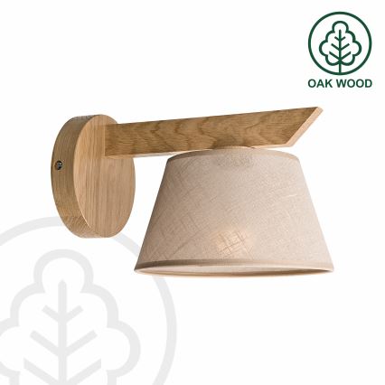 Brilagi - Vägglampa ANTHONY 1xE14/40W/230V ek/beige