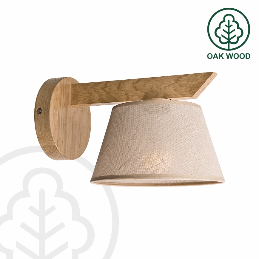 Brilagi - Vägglampa ANTHONY 1xE14/40W/230V ek/beige