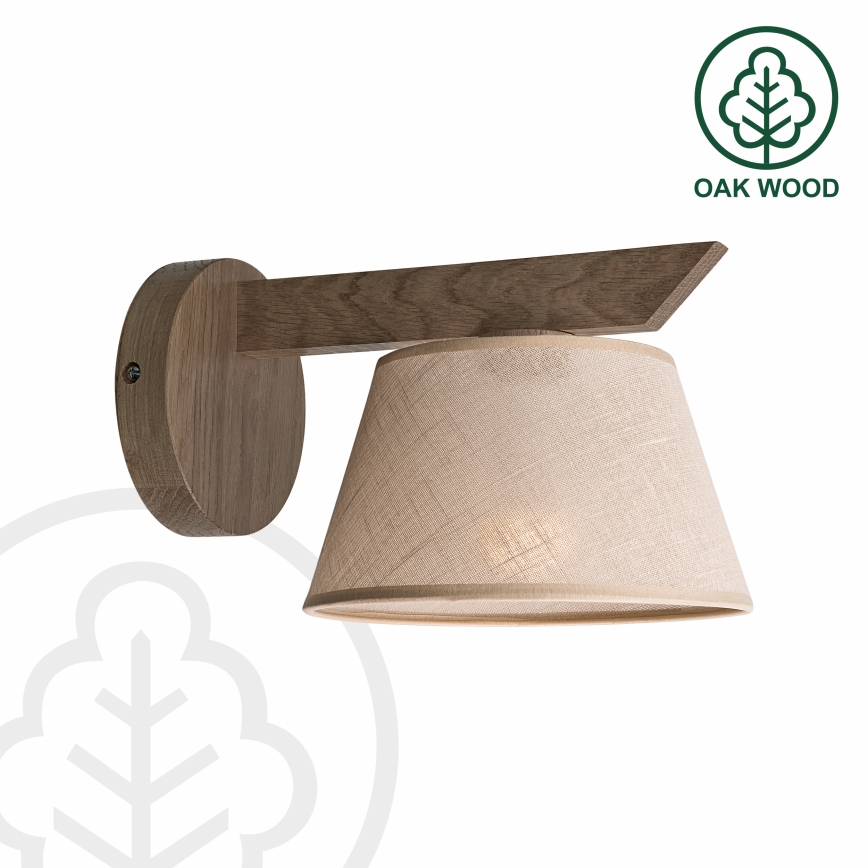 Brilagi - Vägglampa ANTHONY 1xE14/40W/230V ek/beige