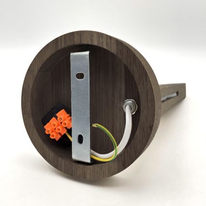 Brilagi - Vägglampa ANTHONY 1xE14/40W/230V ek/brun