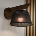 Brilagi - Vägglampa ANTHONY 1xE14/40W/230V ek/svart