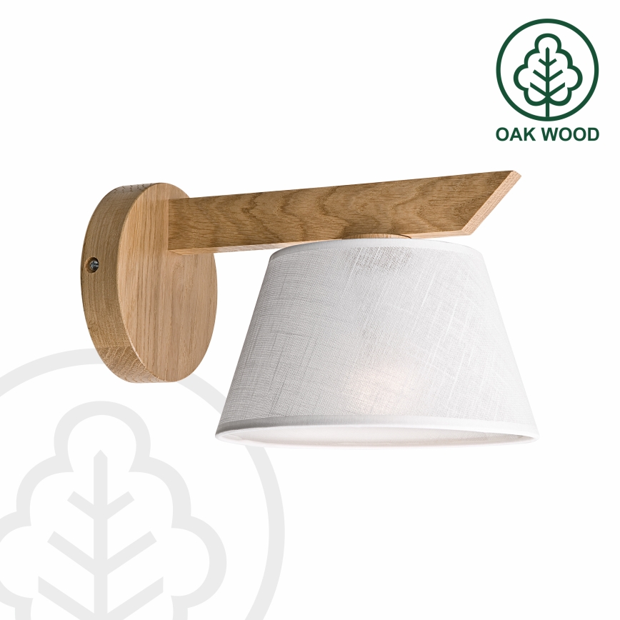 Brilagi - Vägglampa ANTHONY 1xE14/40W/230V ek/vit