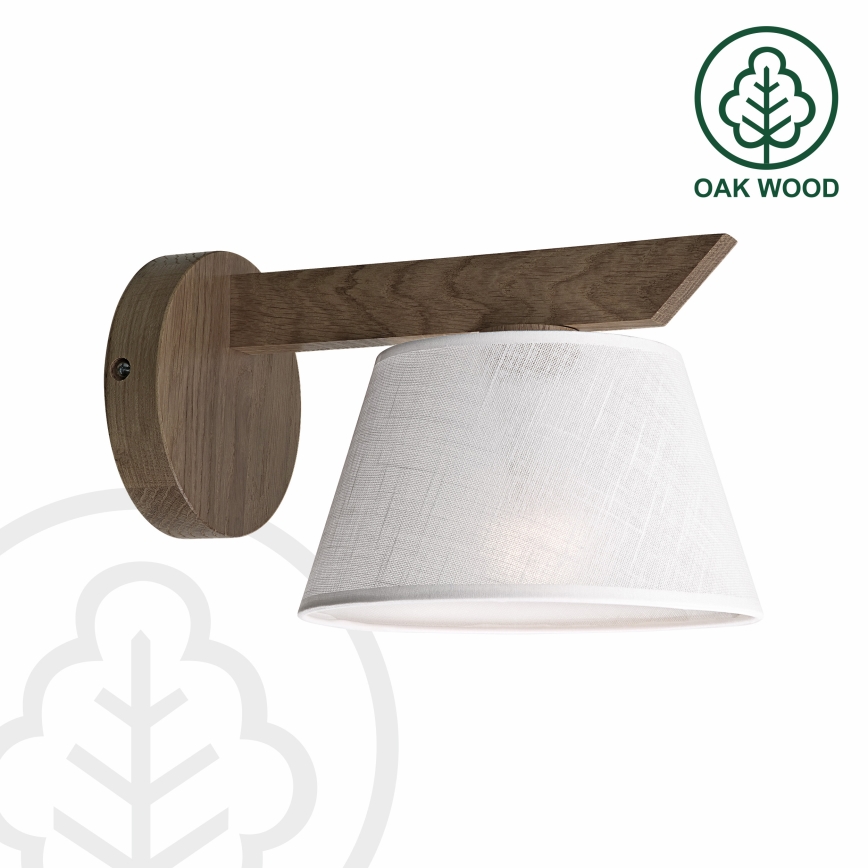 Brilagi - Vägglampa ANTHONY 1xE14/40W/230V ek/vit