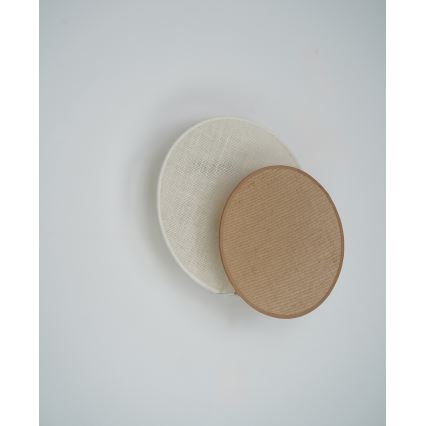 Brilagi - Vägglampa CIRCLES 1xE27/15W/230V 35x32 cm beige/grädde
