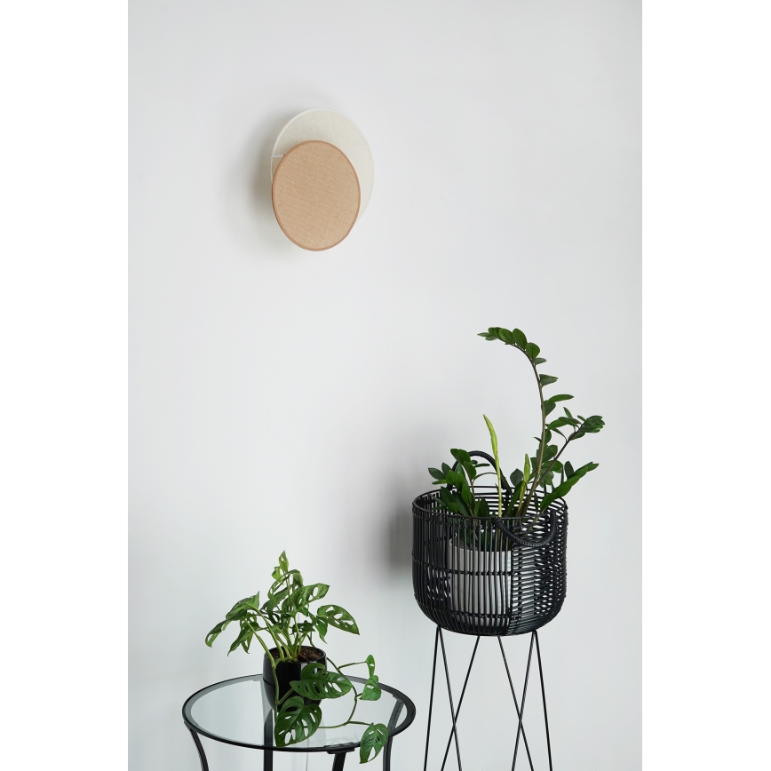Brilagi - Vägglampa CIRCLES 1xE27/15W/230V 35x32 cm beige/grädde