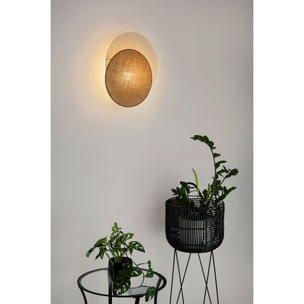 Brilagi - Vägglampa CIRCLES 1xE27/15W/230V 45x45 cm beige/grädde