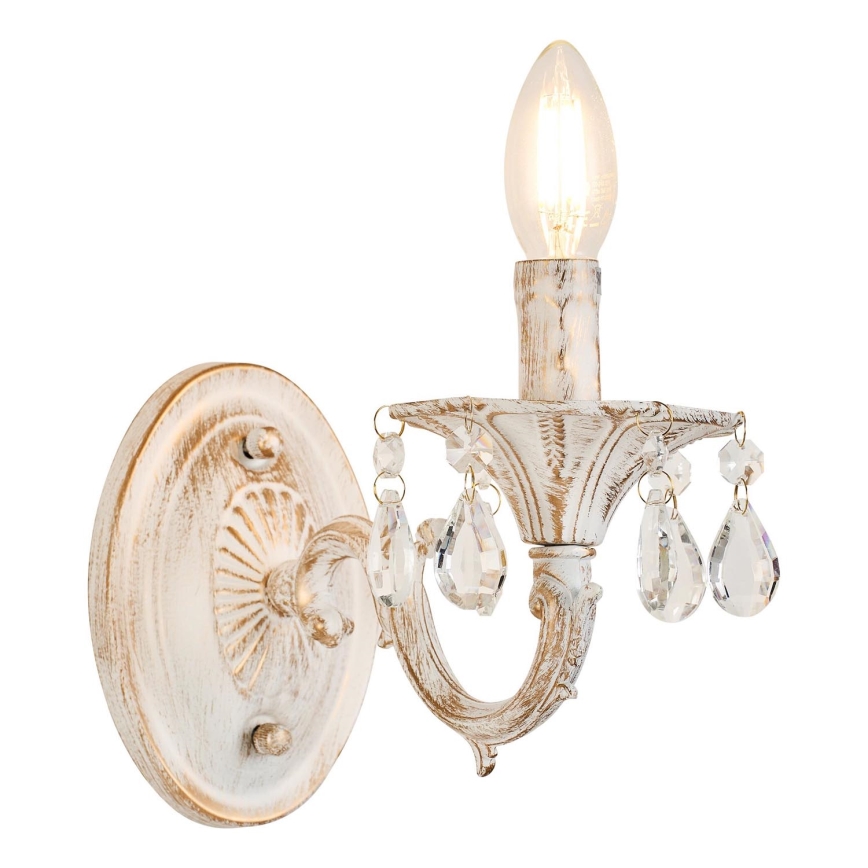 Brilagi - Vägglampa CLASSIC 1xE14/60W/230V grädde/patina