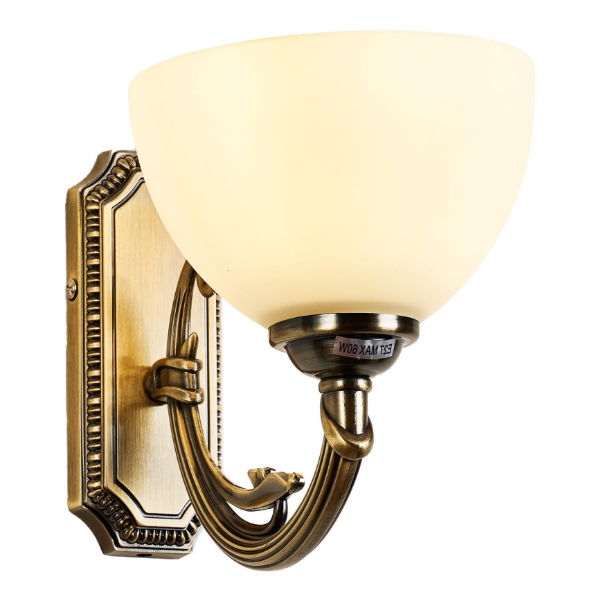 Brilagi - Vägglampa CLASSIC 1xE27/60W/230V mässing