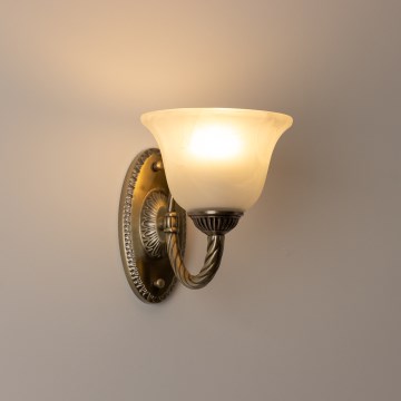 Brilagi - Vägglampa CLASSIC 1xE27/60W/230V mässing