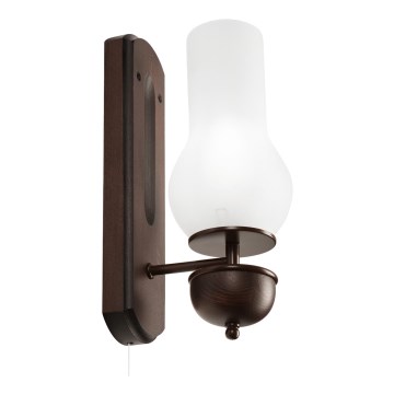 Brilagi - Vägglampa COTTAGE 1xE14/40W/230V bok/vit